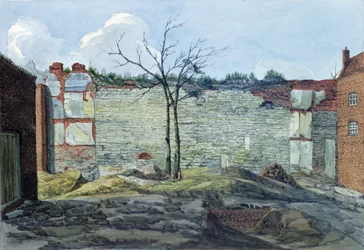 古いロンドンの壁の断片、1796